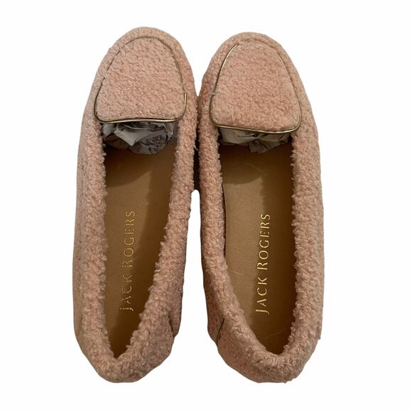 Jack Rogers Blush Pink Millie Sherpa Moccasins SAMPLE - Picture 3 of 6